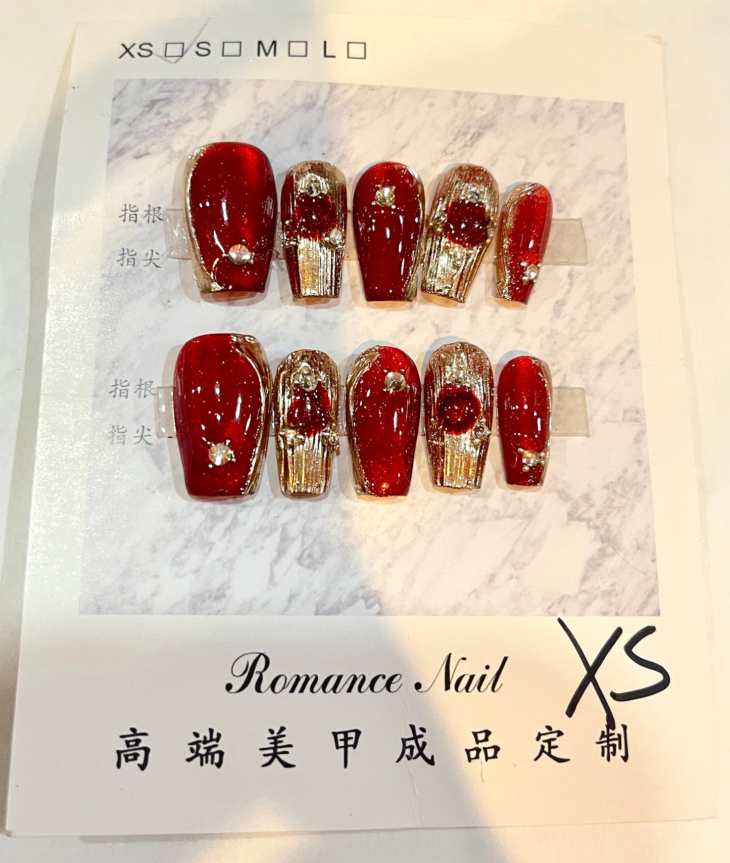 Cute Handmade Press-On Nails Set โ 4 Styles | 3D Flower, Bow, Butterfly, and Luxury Designs