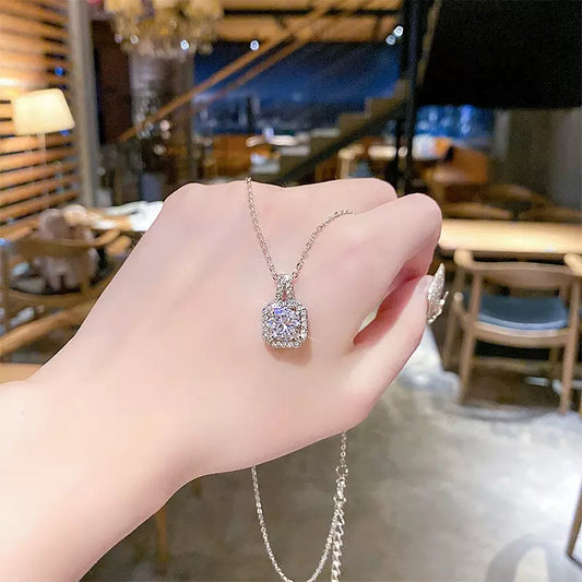 Elegant Silver Necklaces – Angel Wings, Antlers, Hearts & Zircon Styles
