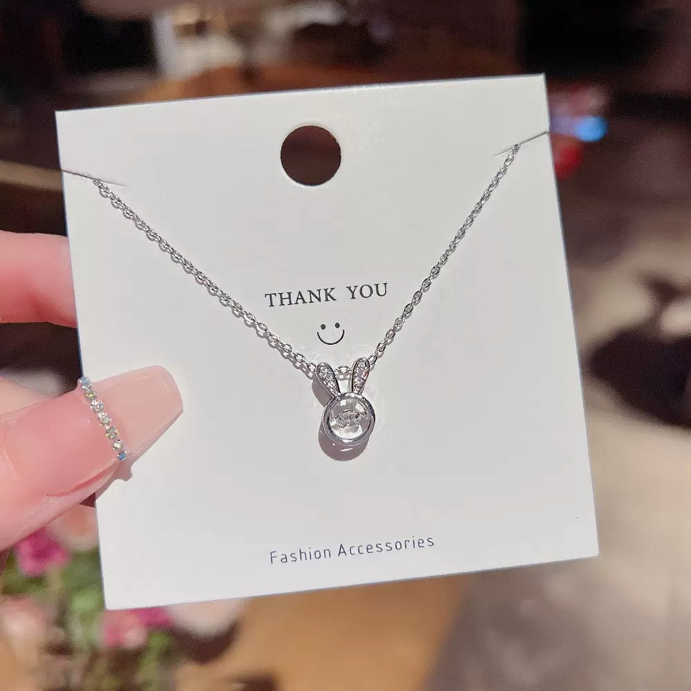 Elegant Silver Necklaces – Angel Wings, Antlers, Hearts & Zircon Styles