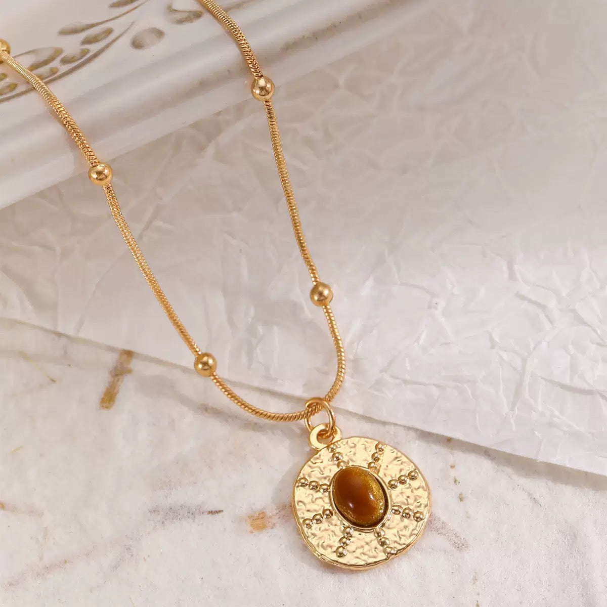 Sunburst Tiger Eye Necklace Set – Natural Radiance(4 designs)