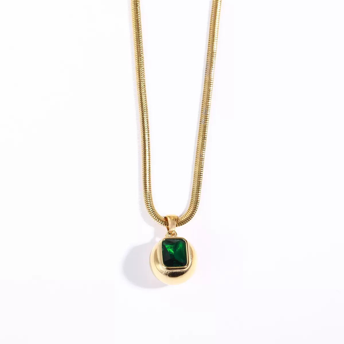 Gilded Gem Pendant Necklace (available 4 color)